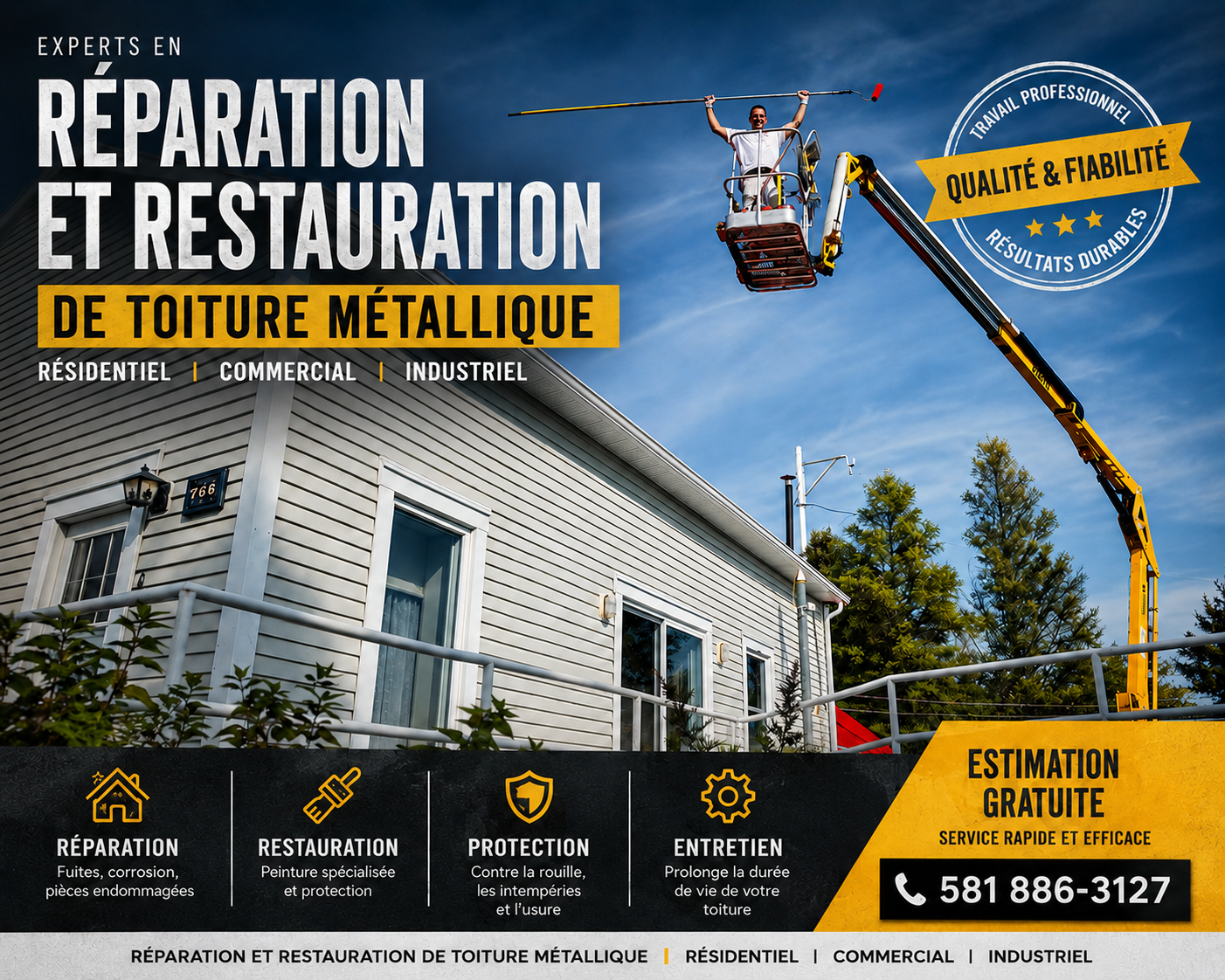 Réparation et Restauration de Toiture Métallique
